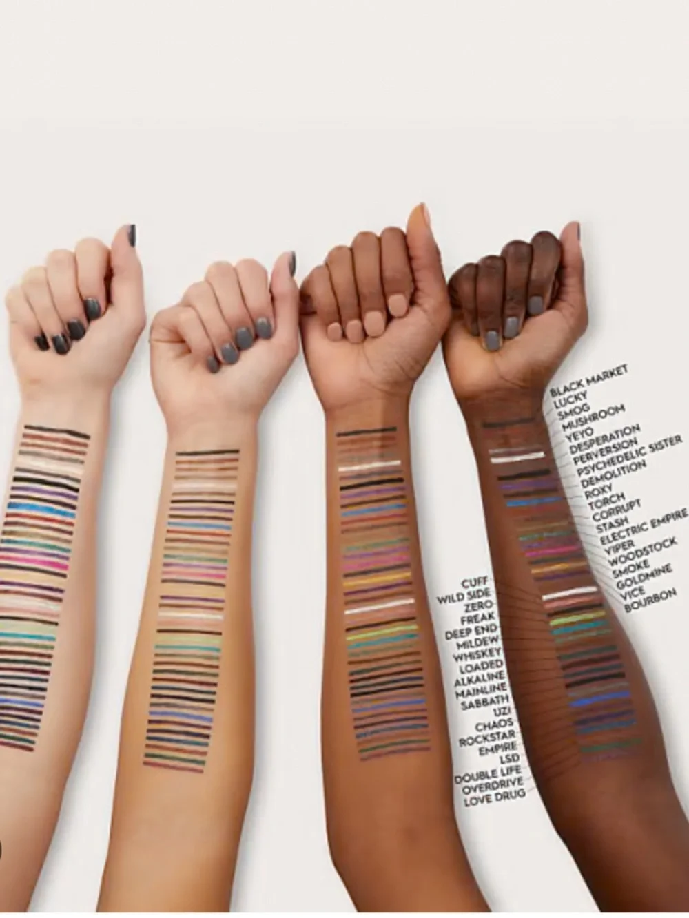 Urban Decay available shades